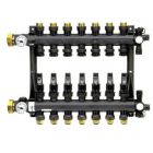 Uponor A2670701 EP Heating Manifold Assembly with Flow Meter, 7-loop