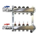 Uponor A2700802 STL 8 LP MANIF 1 W/FM & VLVStainless-steel Manifold Assembly, 1 wit