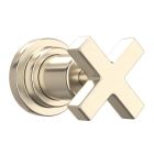 Rohl A4212XMSTNTO Lombardia Trim for Volume Control and 4-Port Dedicated Diverter with Cross Handle in Satin Nickel (Rough Sold Separately)