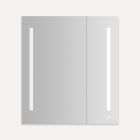 Robern AC3640D4P2LA AiO Lighted Cabinet, 36" W X 40" H X 4" D, Dual Door, LUM Lighting, Cool White (4000K), Dimmable, Electrical Outlet, USB Charging Ports, Left Hinge