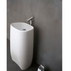 Agape ACER0896MZ Pear Column 20.5" D x 24.37" W x 39.37" H Washbasin In White Finish