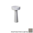 Agape ACER1081EF110 Bjhon 1 Column Washbasin, Floor Drainage, Cementoskin in Light Grey