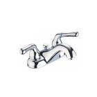 1.2 GPM Deck Mounted Two Handle Bathroom Faucet with Pop-Up in Polished Chrome Matco-Norca AE-855