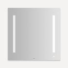 Robern AM3030RFPA AiO Lighted Mirror, 30" W X 30" H X 1-1/2" D, LUM Lighting, 4000K Temperature (Cool Light), Dimmable, OM Audio, USB Charging Ports