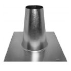 AmeriVent 10RFT FT Series 10" Tall Cone Round Flashing in Galvanized