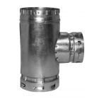 AmeriVent 8RT RT Series Standard Round B-Vent Tee in Galvanized