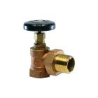 Granite Brass Radiator Angle Valve, Hot Water, 60 PSI, 1/2" NPT Female x Male