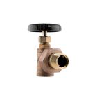 Granite Brass Radiator Angle Valve, Hot Water, 60 PSI, 1/2" Solder x Male