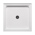 Americh A3636ST-WH 3636 Single Threshold Shower Base In White