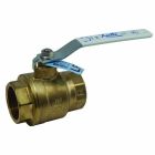 Apollo 77FLF10501 Brass Ball Valve, Full Port, Lever Handle, 1" NPT Female