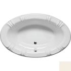 Americh SP6642TA3-WH Sandpiper 66 Inch Oval Airbath II Bathtub with a Tiered Tub Deck in Biscuit