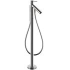 Axor 12456001 Starck Freestanding Tub Filler Trim with 1.75 GPM Handshower in Chrome (Rough Sold Separately)