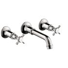 Axor 16532001 Montreux Wall-Mounted Widespread Faucet Trim with Cross Handles, 1.2 GPM in Chrome