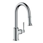 Axor 16581001 Montreux 2-Spray HighArc Kitchen Faucet, Pull-Down, 1.75 GPM in Chrome