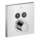 Axor 36715001 ShowerSelect Square Thermostatic 2-Function Trim in Chrome