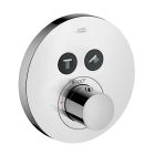Axor 36723001 ShowerSelect Round Thermostatic 2-Function Trim in Chrome
