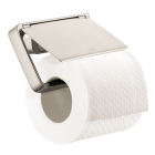 Axor 42836820 Universal Softsquare Wall Mounted Toilet Paper Holder with Cover in Brushed Nickel