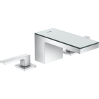 Axor 47050001 MyEdition Widespread Faucet, 1.2 GPM in Chrome / Mirror Glass