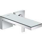 Axor 47060001 MyEdition Wall-Mounted Single-Handle Faucet Trim, 1.2 GPM in Chrome / Mirror Glass