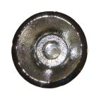 Bates & Bates B0550H.NS Sculptured Metals 12" Diameter Drop In / Undermounted Bar Sink - Hammertone Pattern without Overflow in Nickel Silver