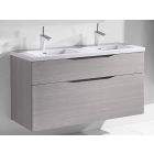 Madeli B100-48D-022-AG Bolano 48" Width Double Bowl Vanity Cabinet Base in Ash Grey