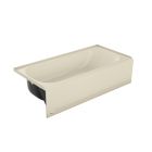 Bootz 011-3364-06 Aloha 60" x 30" Porcelain Enamel Alcove Right Hand Drain Bathtub in Bone