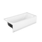 Bootz 011-3364-00 Aloha 60" x 30" Porcelain Enamel Alcove Right Hand Drain Bathtub in White