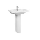 Barclay B/3-264WH Mistral 510 Basin In White with 4” Centerset Holes  (Pedestal Leg Sold Separately)