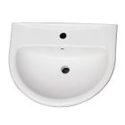Barclay B/3-354WH Karla 25 5/8" Single Basin U-Shaped Bathroom Sink Only With Faucet Holes: 4'' Centerset in White
