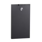 Bobrick B-3513.MBLK 0.6-Gallon Recessed Sanitary Napkin Disposal in Matte Black