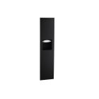 Bobrick B-38034.MBLK Recessed Paper Towel Dispenser and Waste Receptacle in Matte Black, 3.8-Gallon Waste