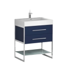 Madeli B810-24-001-SA-PC Silhouette 23-5/8" W X 22" D X 33" H Vanity in Polished Chrome
