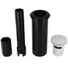 Mountain Plumbing BDWOF-DSTRIM/PVDBB Tub Docking Station - Freestanding Tub Drain Rough-In - Trim Kit with Overflow in PVD Brushed Bronze