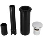 Mountain Plumbing BDWOF-DSTRIM/MB Tub Docking Station - Freestanding Tub Drain Rough-In - Trim Kit with Overflow in Matte Black