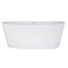 Hydro Systems BIS6431HTO-WHI Biscayne Metro Freestanding 64"L x 31"W x24"D Bathtub in White