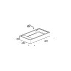 Rapsel BMCX000 32" X 18" Lavatory in White Marble