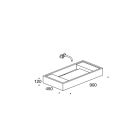 Rapsel BMCZ-000 Lavatory 36" X 18" in White Marble