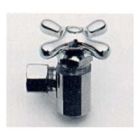 Brasstech 400X/15S 400X-15S Angle Valve 1/2 Inch IPS x 1/2 Inch OD Cross Handle In Satin Nickel
