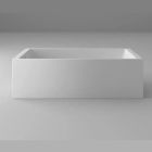 Blu Bathworks BT0114L-01M Metrix∙5 60″ L x 32″ W x 18″ H Left Hand Skirted Alcove Bathtub in White Matte 