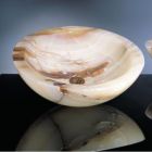 Stone Forest C25 MO Round Vessel With Beveled Rim In Multi-Color Onyx