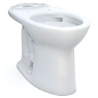 Toto C776CEFG#01 Drake Elongated Universal Height TORNADO FLUSH Toilet Bowl with CEFIONTECT in Cotton White