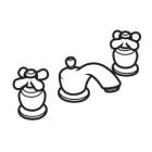 Moen R4575BP Monticello Inspirations two-handle bathroom faucet in Black