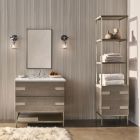 Robern CC2030D4TF68SC Craft Series 20" W X 30" H X 4" D Thin Framed Metal Medicine Cabinet in Iron Black Finish with Slow-Close Hinges