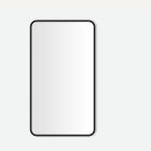 Robern CC2034D4RC83SC Craft Round Corner 20" W x 34" H x 4" D Metal Mirror in Matte Black with Slow-Close Hinges