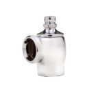Delany 153-3A-J 1" Angle Control Stop for Ground Joint Connection (Screwdriver Operated with Protecting Cap)