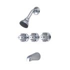 Central Brass 0968-Z Three Handle Tub and Shower Set