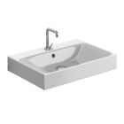 WS Bath CENTO 3531.01 WG  23.6" L X 17.7" W X  3.9" H Ceramic Bathroom Sink in Glossy White