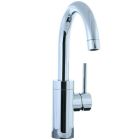Cifial 221.146.625 Techno Lavatory and Kitchen Faucet with Swivel Spout in Polished Chrome with Brass Lever Handle