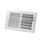 Continental Industries 22W 1406 14" X 6" Sidewall/Ceiling Register, 2-Way Deflection, 1/2" Spaced Fins, Multi-Shutter Damper, White, Steel, USA