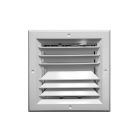 Continental Industries AE2W 10MS 10" Square Ceiling Diffuser, 2-Way, Multi-Shutter Damper, White, Extruded Aluminum, Import
